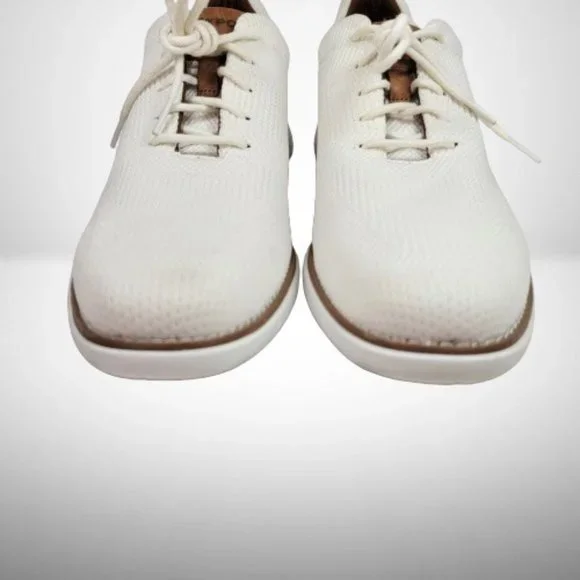 ROCKPORT GARETT MESH LACEUP WHITE W/TAN SNEAKERS / SHOES  display picture 1